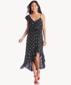 1. State 1. State Spaghetti Strap Ruffled High Low Dress Rich Black Size Extra Small From Sole Society
