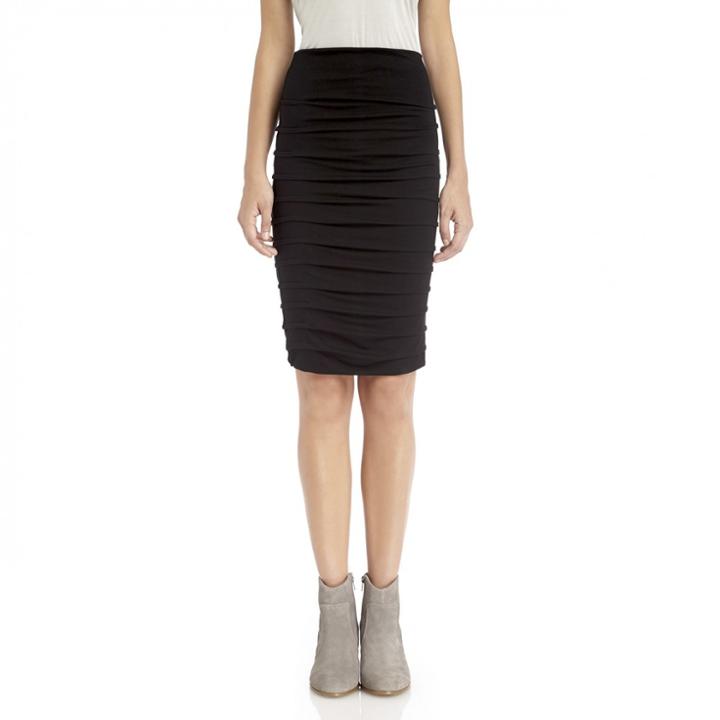 Stylesaint Stylesaint Beechwood Ruched Skirt - Black-medium/large