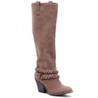 Sole Society Sole Society Vera Suede Knee High Boot - Taupe