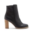 Sole Society Sole Society Micah Stacked Heel Bootie - Black