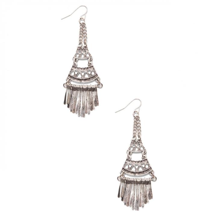 Sole Society Sole Society Tribal Chandelier Earring - Silver
