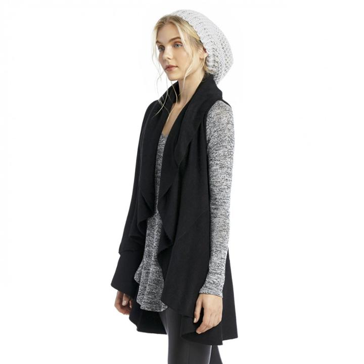 Sole Society Sole Society Basic Convertible Shawl - Black