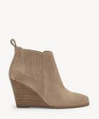 Jessica Simpson Jessica Simpson Women's Carolynn Wedges Bootie Slater Taupe Size 5 Suede From Sole Society