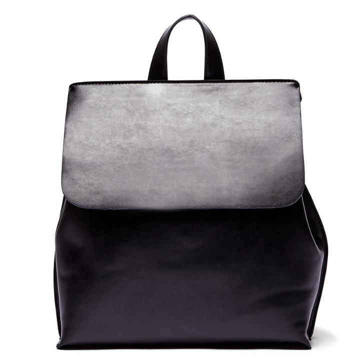 Sole Society Sole Society Selena Backpack W/ Drawstring - Black/tan