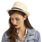 Sole Society Sole Society Basic Straw Fedora - Black-one Size
