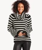 Sanctuary Sanctuary Women's Jagger Cowl Neck Sweater In Color: Black/winter White Size Xs From Sole Society