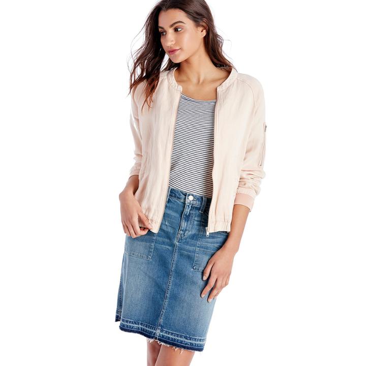 Sanctuary Sanctuary Pilot Bomber - Cameo Pink-x-small