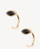 Sole Society Sole Society Petite Stone Huggie Earring Black One Size Os