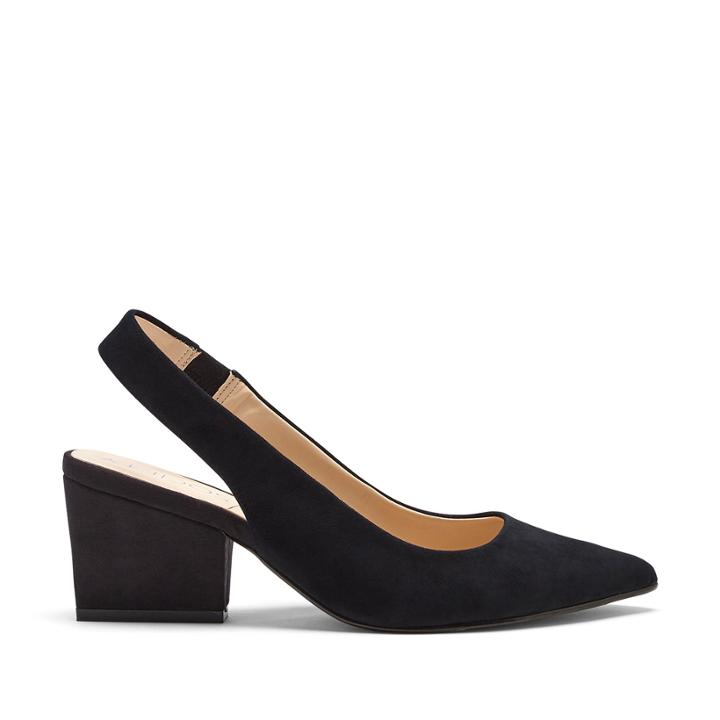 Sole Society Sole Society Phoebe Block Heel Slingback - Black