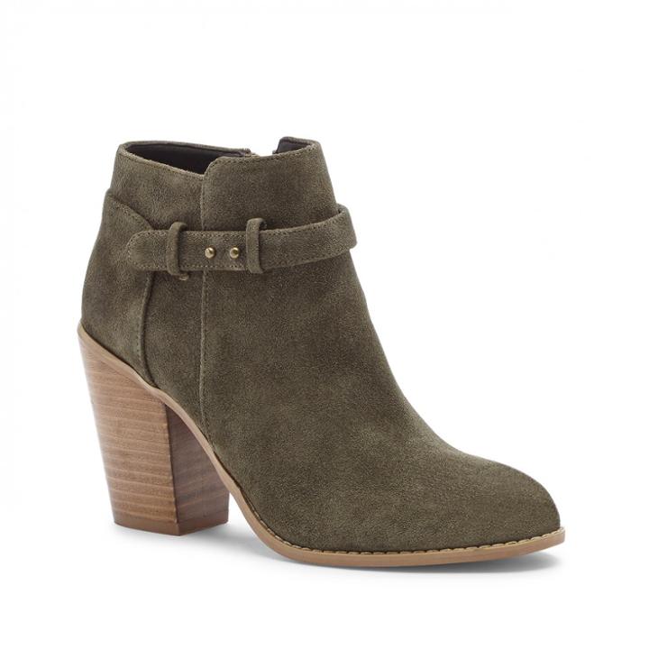 Sole Society Sole Society Lyriq Heeled Ankle Bootie - Khaki-6.5
