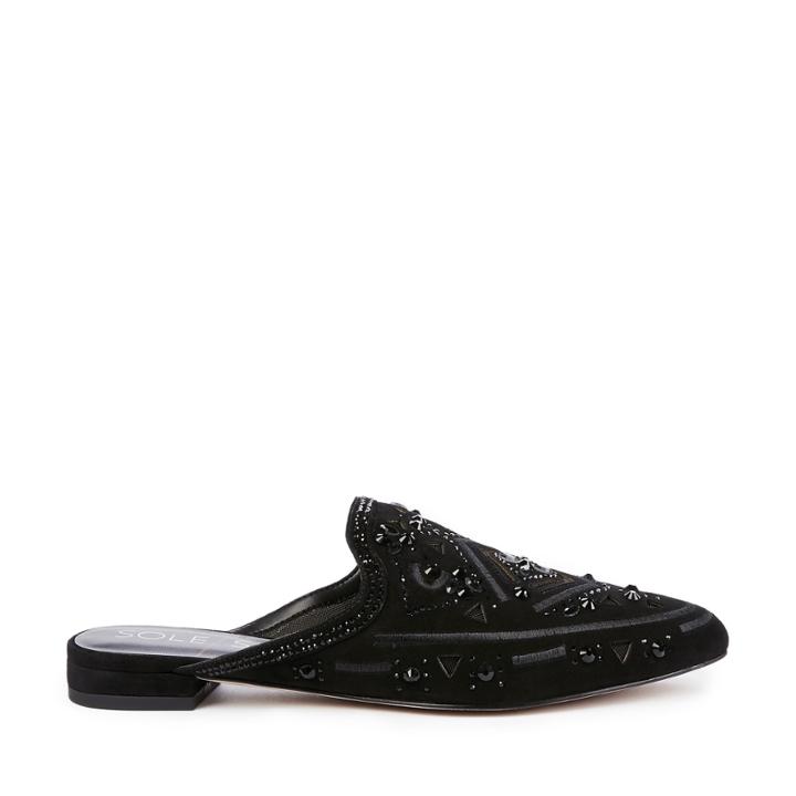 Sole Society Sole Society Peace Jeweled Mule - Black-5