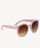 Sole Society Sole Society Brennan Classic Oversize Sunglasses Blush One Size Os Plastic