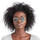 Sole Society Sole Society Verona Round Mirrored Sunglasses - Silver-one Size