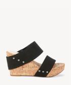 Sole Society Sole Society Emilia Platform Wedges Sandals Black Size 5 Fabric