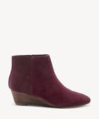 Sole Society Women's Aydie Wedges Bootie Wine Size 10 Suede From Sole Society