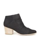 Sole Society Sole Society Sparrow Mid Heel Slit Bootie - Black