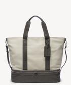 Sole Society Sole Society Dipia Tote Canvas Overnight Natural Combo Vegan Leather Cotton