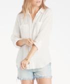 Sanctuary Sanctuary Women's Steady Boyfriend Shirt In Color: White Size Xs From Sole Society