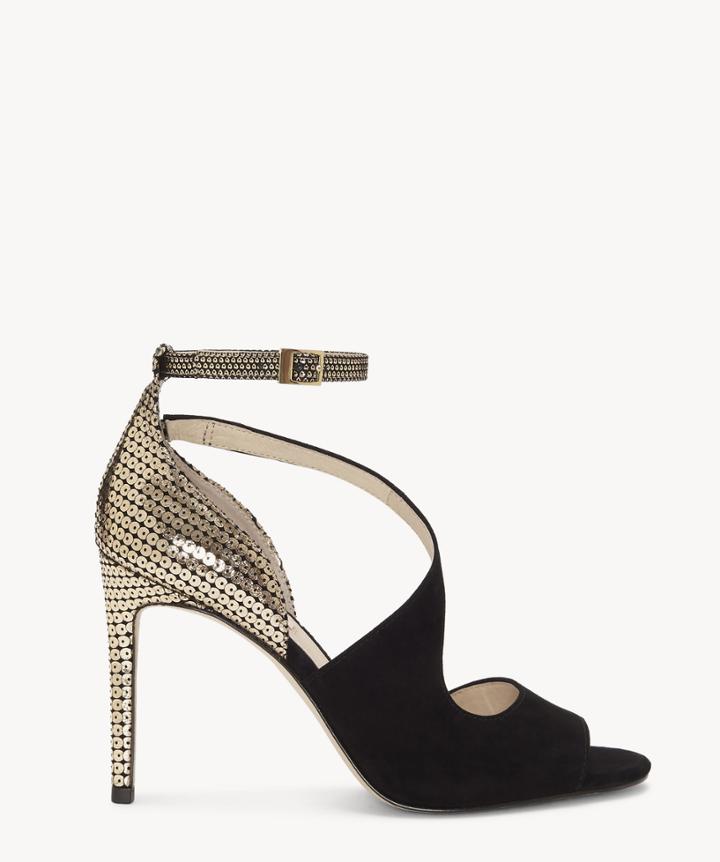 Louise Et Cie Louise Et Cie Women's Kalimac Ankle Strap Sandals Black Size 5 Suede From Sole Society