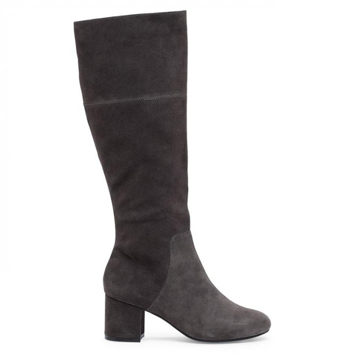 Sole Society Sole Society Kaedee Block Heel Tall Boot - Charcoal-8