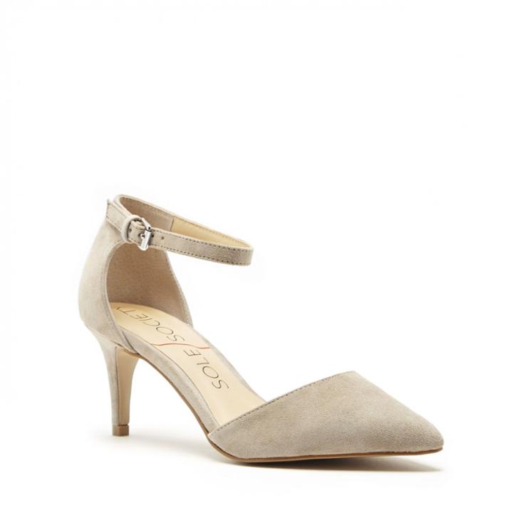 Sole Society Sole Society Ayla Ankle Strap Pump - Taupe