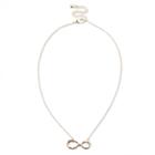 Sole Society Sole Society Eternity Knot Necklace - Gold-one Size