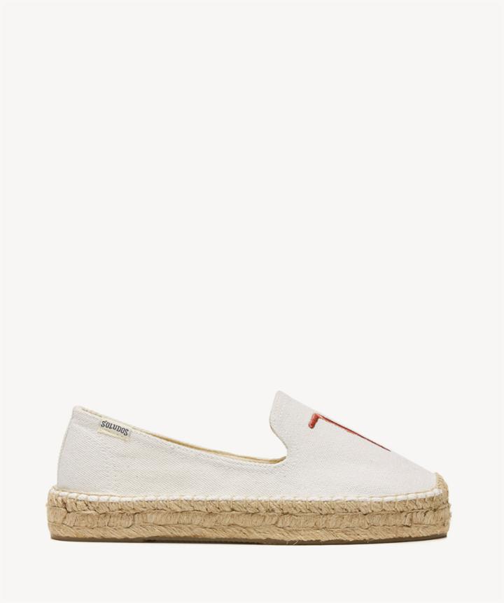 Soludos Soludos Tgif Platform Smoking Slippers Espadrille White Size 9.5 Canvas From Sole Society