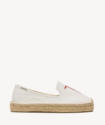 Soludos Soludos Tgif Platform Smoking Slippers Espadrille White Size 9.5 Canvas From Sole Society