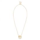 Sole Society Sole Society Stone Half Circle Pendant - Gold-one Size