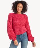 Lost + Wander Lost + Wander Women's Fancy Swirl Sweater Pink/red Size Xs/s From Sole Society