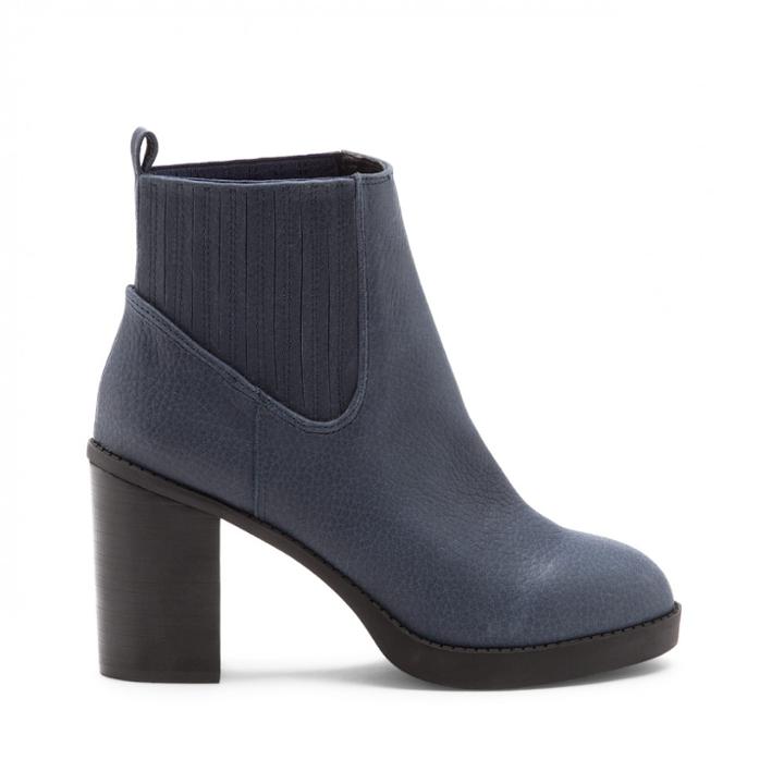 Sole Society Sole Society Jett Finger Gore Bootie - Navy-6.5