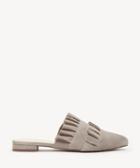 Sole Society Women's Pollina Ruffle Mules Earl Grey Size 5 Suede From Sole Society