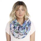 Sole Society Sole Society Watercolor Infinity Scarf - Blue Orange Multi-one Size