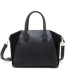 Sole Society Sole Society Mikayla Structured Satchel W/ Genuine Suede - Black