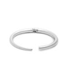 Sole Society Sole Society Sleek Metal Bangle - Silver-one Size