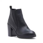 Sole Society Sole Society Foxx Elastic Gore Platform Bootie - Black-5