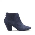 Sole Society Sole Society Dulce Dressy Suede Bootie - Navy-6