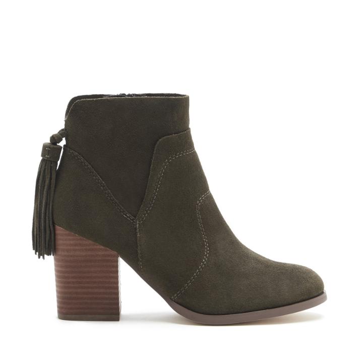 Sole Society Sole Society Ambrose Back Tassel Bootie - Dark Olive-5
