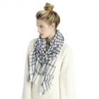 Sole Society Sole Society Plaid Cashmere Scarf - Cream-one Size