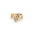 Sole Society Sole Society Crystal And Metal Ring Set - Gold-8