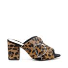Sole Society Sole Society Cezanne Ovesized Buckle Mule - Leopard