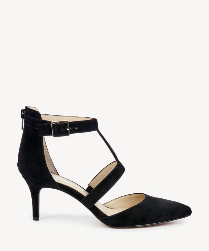 Sole Society Sole Society Edelyn T Strap Pumps Black Size 6 Suede