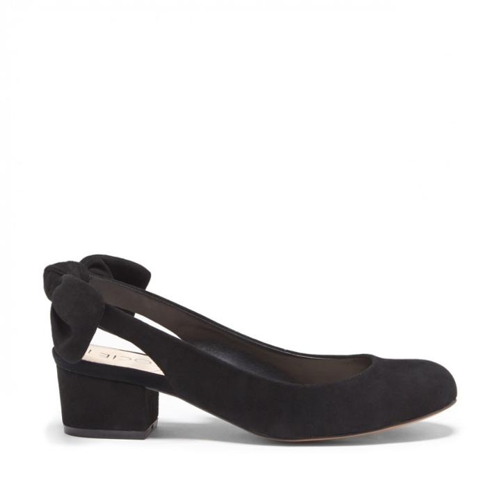 Sole Society Sole Society Opal Bow Slingback - Black-5.5