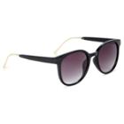 Sole Society Sole Society Niles Oversize Sunglasses W/ Metal Detail - Black