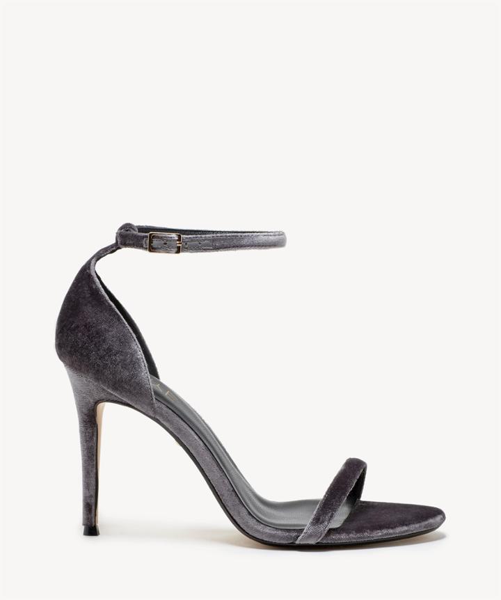 Raye Raye Blake Strappy Sandals Charcoal Size 8.5 Velvet From Sole Society
