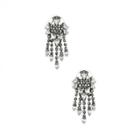 Sole Society Sole Society Crystal Fringe Earrings - Crystal-one Size