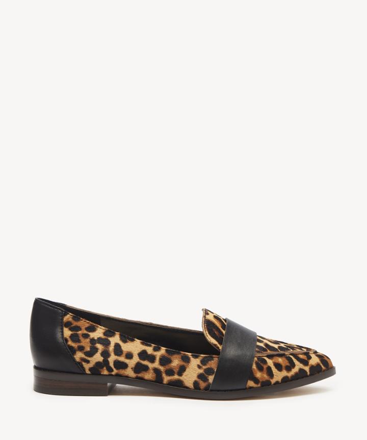 Sole Society Women's Edie Smoking Slippers Flats Brown Multi Size 5 Leather Suede From Sole Society