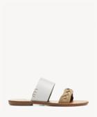 Soludos Soludos Braided Slides Sandals Leather White Size 6 From Sole Society