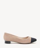 Sole Society Women's Brea Toe Cap Flats Caramel Size 5 Leather From Sole Society