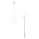 Sole Society Sole Society Front To Back Pearl Earring - Silver